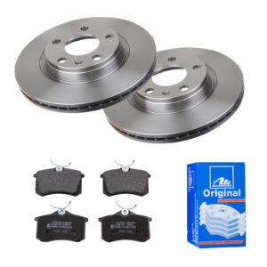 ATE Bremsesæt, skivebremser 142021796 foraksel ventileret 280mm 22mm for PEUGEOT CITROËN SEAT VAG SKODA