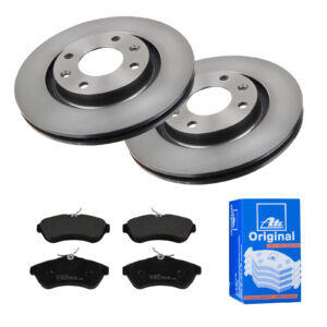 ATE Bremsesæt, skivebremser 142021803 foraksel ventileret 266mm 22mm for PEUGEOT CITROËN VAUXHALL OPEL