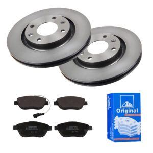 ATE Bremsesæt, skivebremser 142021805 foraksel ventileret 266mm 22mm for PEUGEOT CITROËN OPEL FIAT