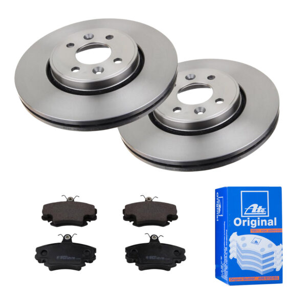 ATE Bremsesæt, skivebremser 142021814 foraksel ventileret 280mm 24mm for RENAULT DACIA