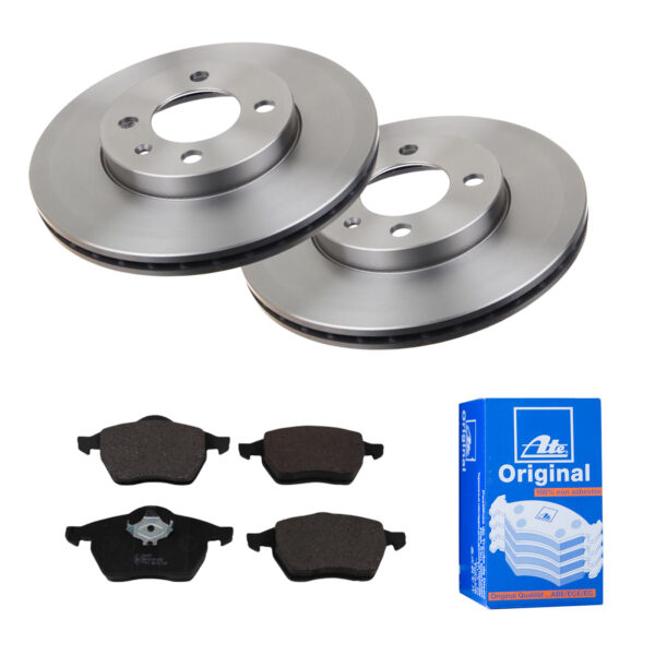 ATE Bremsesæt, skivebremser 142021826 foraksel ventileret 256mm 20mm for SEAT VAG