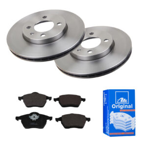 ATE Bremsesæt, skivebremser 142021827 foraksel ventileret 256mm 20mm for VAG SEAT SKODA