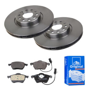 ATE Bremsesæt, skivebremser 142021837 foraksel ventileret 312mm 25mm for VAG SEAT SKODA