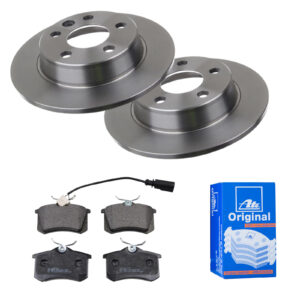 ATE Bremsesæt, skivebremser 142021843 bagaksel fuld 268mm 10mm for FORD SEAT VAG