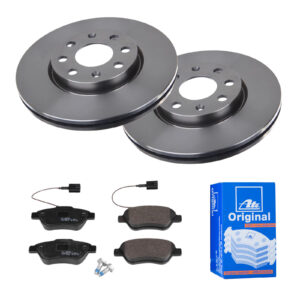 ATE Bremsesæt, skivebremser 142021850 foraksel ventileret 257mm 22mm for VAUXHALL FIAT OPEL CITROËN