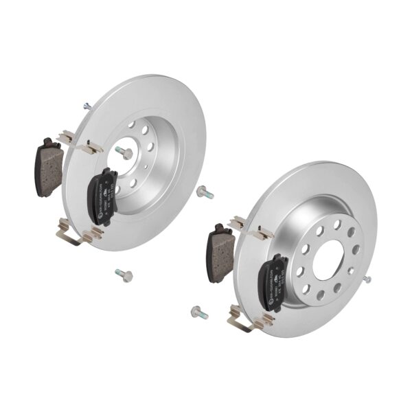 ATE Bremsesæt, skivebremser 142021857 bagaksel fuld 282mm 12mm for VAG SKODA SEAT