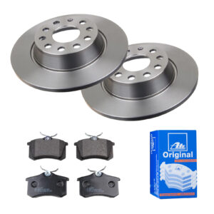 ATE Bremsesæt, skivebremser 142021858 bagaksel fuld 282mm 12mm for PEUGEOT CITROËN VAG SKODA SEAT