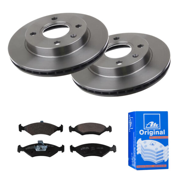 ATE Bremsesæt, skivebremser 142021865 foraksel ventileret 239mm 20mm for FORD MAZDA