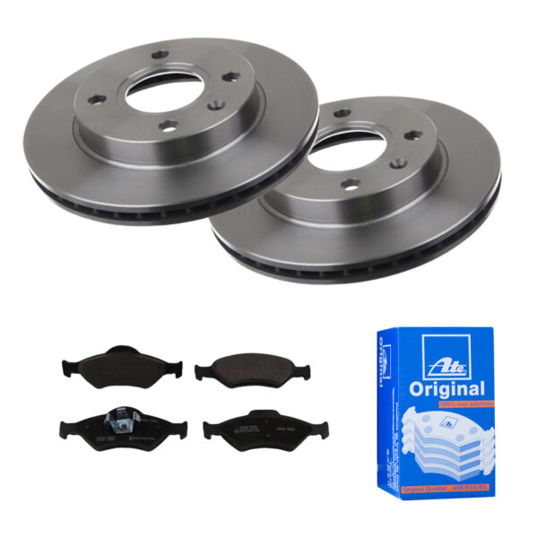 ATE Bremsesæt, skivebremser 142021867 foraksel ventileret 239mm 20mm for FORD MAZDA