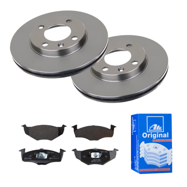 ATE Bremsesæt, skivebremser 142021880 foraksel ventileret 239mm 20mm for VAG SKODA SEAT