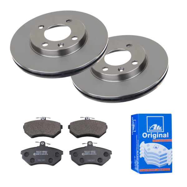 ATE Bremsesæt, skivebremser 142021884 foraksel ventileret 239mm 20mm for VAG SEAT