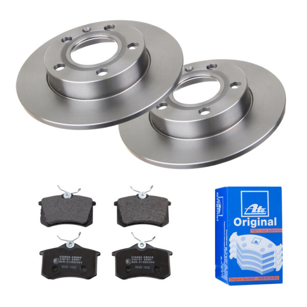 ATE Bremsesæt, skivebremser 142021902 bagaksel fuld 245mm 10mm for SKODA VAG SEAT
