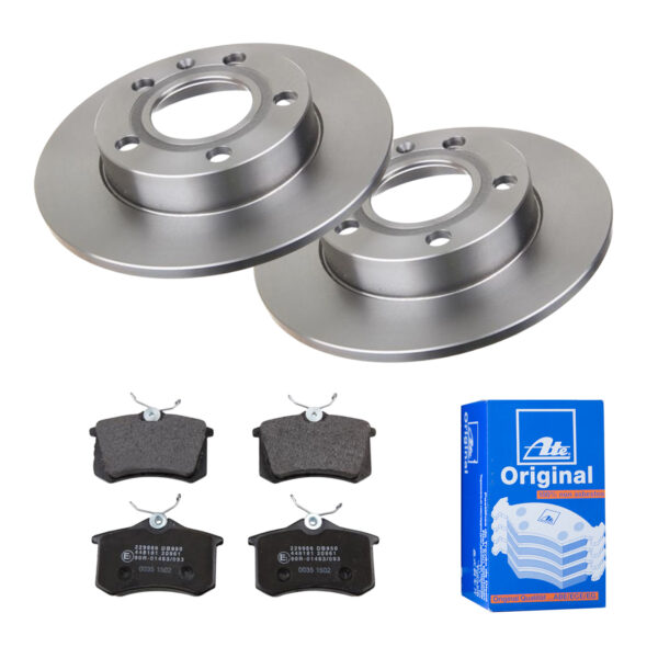 ATE Bremsesæt, skivebremser 142021905 bagaksel fuld 245mm 10mm for VAG