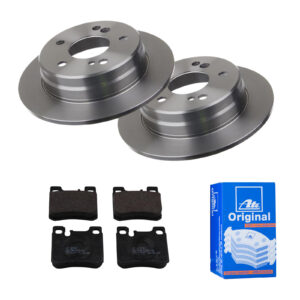 ATE Bremsesæt, skivebremser 142021922 bagaksel fuld 258mm 9mm for MERCEDES-BENZ