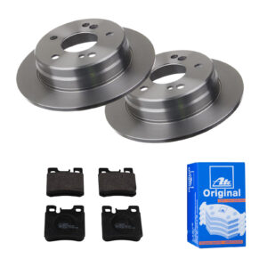 ATE Bremsesæt, skivebremser 142021924 bagaksel fuld 258mm 9mm for MERCEDES-BENZ