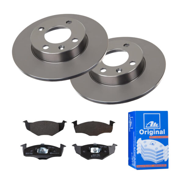ATE Bremsesæt, skivebremser 142021935 foraksel fuld 239mm 10mm for SEAT VAG SKODA