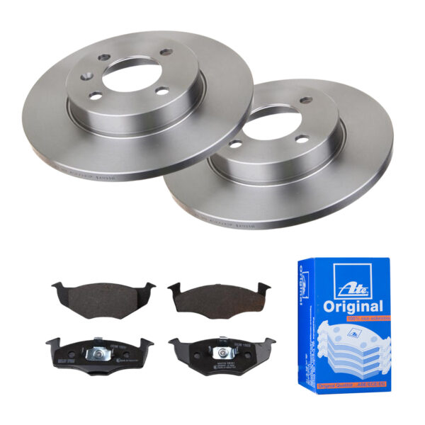 ATE Bremsesæt, skivebremser 142021938 foraksel fuld 255mm 12mm for SEAT SKODA