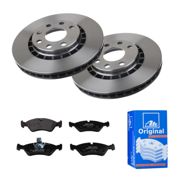 ATE Bremsesæt, skivebremser 142021942 foraksel ventileret 256mm 24mm for VAUXHALL OPEL CHEVROLET DAEWOO