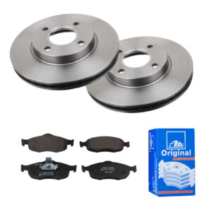 ATE Bremsesæt, skivebremser 142021954 foraksel ventileret 260mm 24mm for FORD