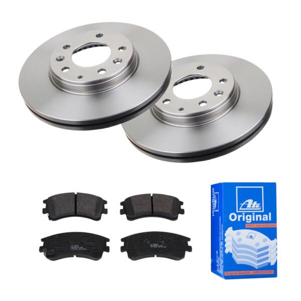 ATE Bremsesæt, skivebremser 142021962 foraksel ventileret 282mm 25mm for MAZDA