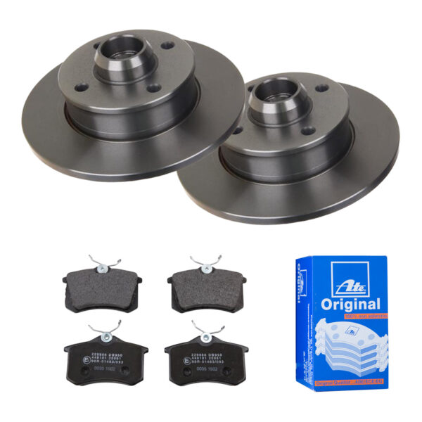 ATE Bremsesæt, skivebremser 142021974 bagaksel fuld 226mm 10mm for VAG SEAT SKODA