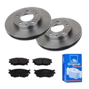 ATE Bremsesæt, skivebremser 142021984 foraksel ventileret 258mm 24mm for FORD MAZDA