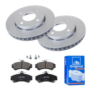 ATE Bremsesæt, skivebremser 142022012 foraksel ventileret 256mm 24mm for MITSUBISHI SMART