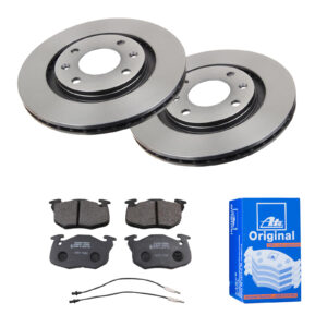 ATE Bremsesæt, skivebremser 142022017 foraksel ventileret 266mm 20mm for PEUGEOT CITROËN RENAULT