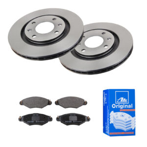 ATE Bremsesæt, skivebremser 142022022 foraksel ventileret 266mm 20mm for PEUGEOT CITROËN