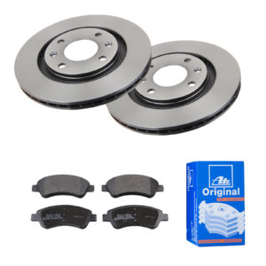 ATE Bremsesæt, skivebremser 142022023 foraksel ventileret 266mm 20mm for PEUGEOT CITROËN