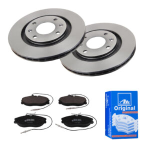 ATE Bremsesæt, skivebremser 142022025 foraksel ventileret 266mm 20mm for PEUGEOT CITROËN