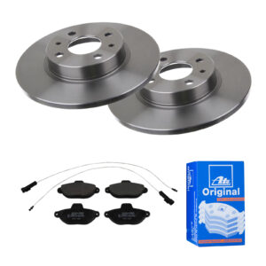 ATE Bremsesæt, skivebremser 142022031 foraksel fuld 257mm 12mm for FIAT