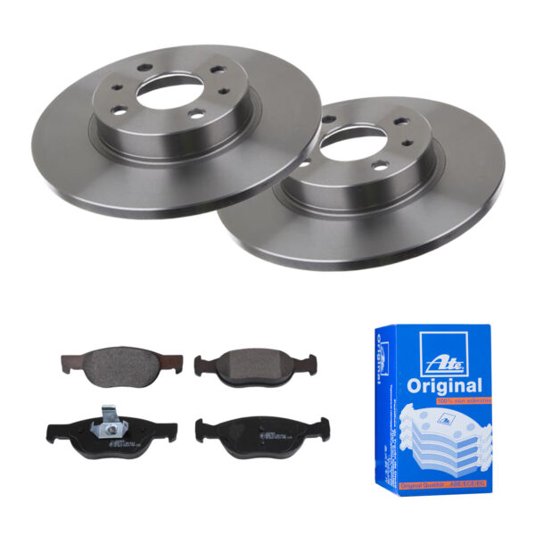 ATE Bremsesæt, skivebremser 142022033 foraksel fuld 257mm 12mm for FIAT