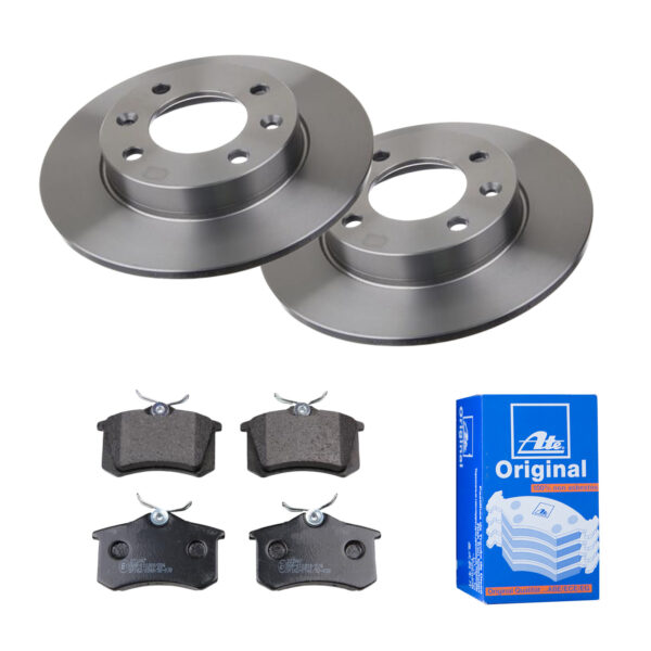 ATE Bremsesæt, skivebremser 142022060 bagaksel fuld 247mm 9mm for PEUGEOT CITROËN RENAULT