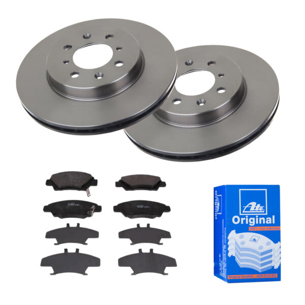 ATE Bremsesæt, skivebremser 142022068 foraksel ventileret 262mm 21mm for ROVER HONDA