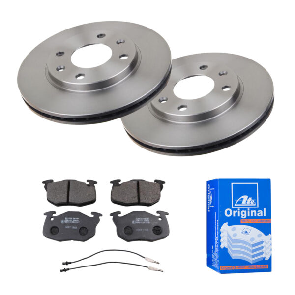 ATE Bremsesæt, skivebremser 142022095 foraksel ventileret 247mm 20mm for PEUGEOT CITROËN RENAULT