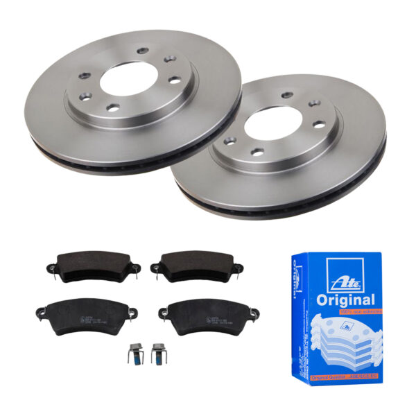 ATE Bremsesæt, skivebremser 142022099 foraksel ventileret 247mm 20mm for PEUGEOT CITROËN