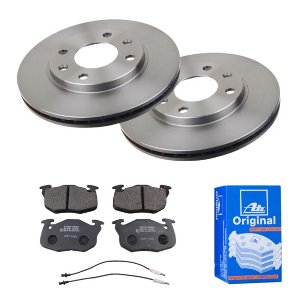 ATE Bremsesæt, skivebremser 142022102 foraksel ventileret 247mm 20mm for PEUGEOT CITROËN