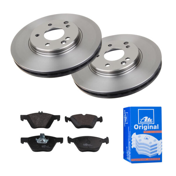 ATE Bremsesæt, skivebremser 142022118 foraksel ventileret 300mm 28mm for MERCEDES-BENZ CHRYSLER