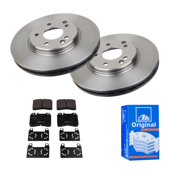 ATE Bremsesæt, skivebremser 142022119 foraksel ventileret 300mm 28mm for MERCEDES-BENZ CHRYSLER