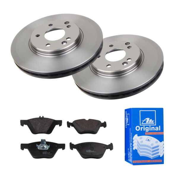 ATE Bremsesæt, skivebremser 142022122 foraksel ventileret 300mm 28mm for MERCEDES-BENZ CHRYSLER