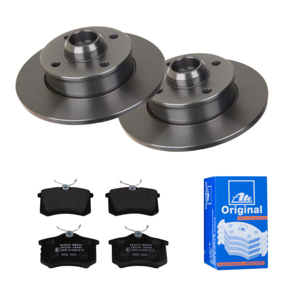 ATE Bremsesæt, skivebremser 142022126 bagaksel fuld 226mm 10mm for VAG SEAT