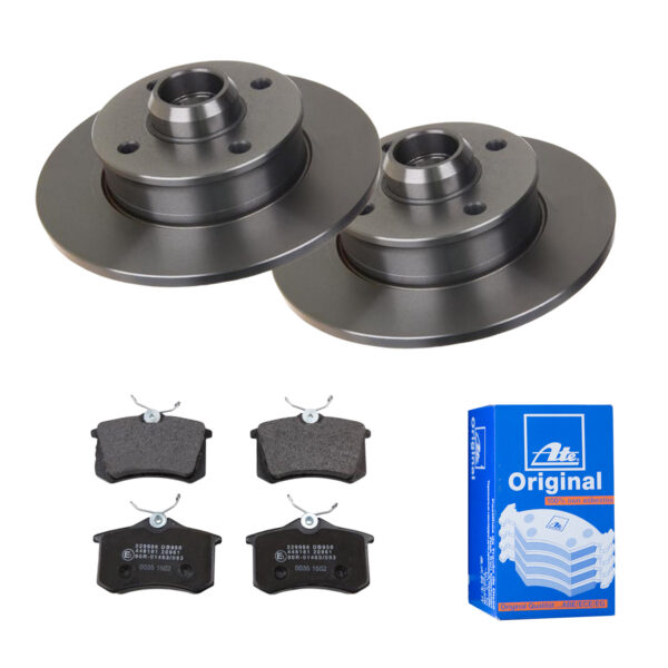 ATE Bremsesæt, skivebremser 142022127 bagaksel fuld 226mm 10mm for VAG SEAT SKODA