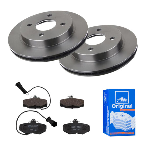 ATE Bremsesæt, skivebremser 142022135 bagaksel ventileret 253mm 20mm for FORD