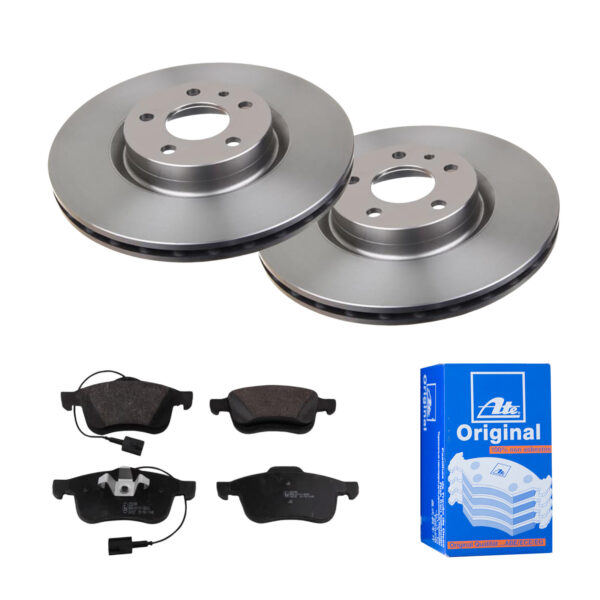 ATE Bremsesæt, skivebremser 142022145 foraksel ventileret 284mm 22mm for VAUXHALL OPEL FIAT
