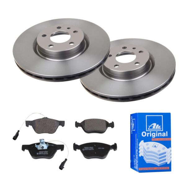 ATE Bremsesæt, skivebremser 142022152 foraksel ventileret 284mm 22mm for VAUXHALL FIAT