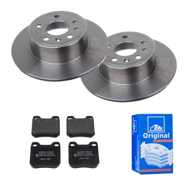 ATE Bremsesæt, skivebremser 142022155 bagaksel fuld 286mm 10mm for OPEL VAUXHALL SAAB