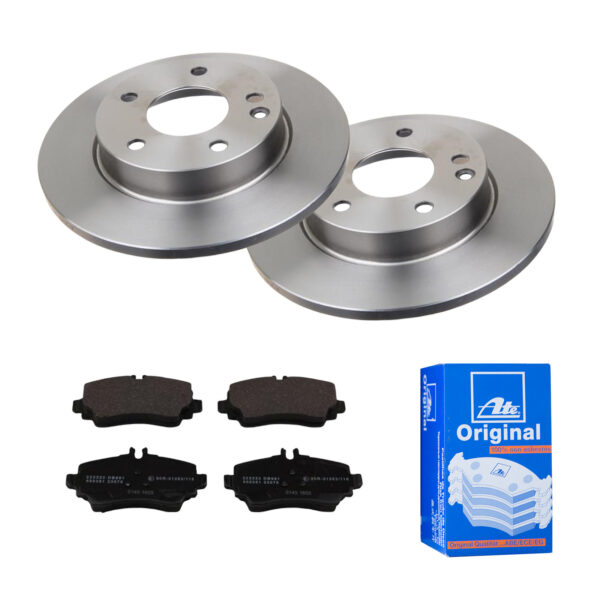 ATE Bremsesæt, skivebremser 142022171 foraksel fuld 260mm 12mm for MERCEDES-BENZ