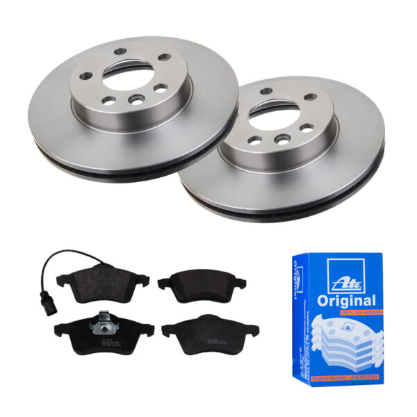 ATE Bremsesæt, skivebremser 142022173 foraksel ventileret 280mm 24mm for VAG