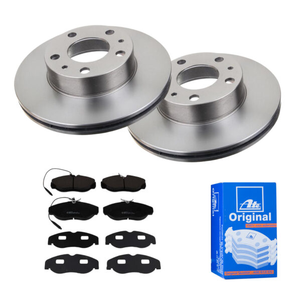 ATE Bremsesæt, skivebremser 142022179 foraksel ventileret 280mm 24mm for PEUGEOT CITROËN FIAT